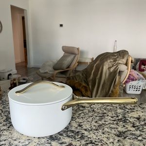 Gold And White Caraway Pot Sauce Pan 8in Caraway Home Gold Pan Sauce Pan Kitchen